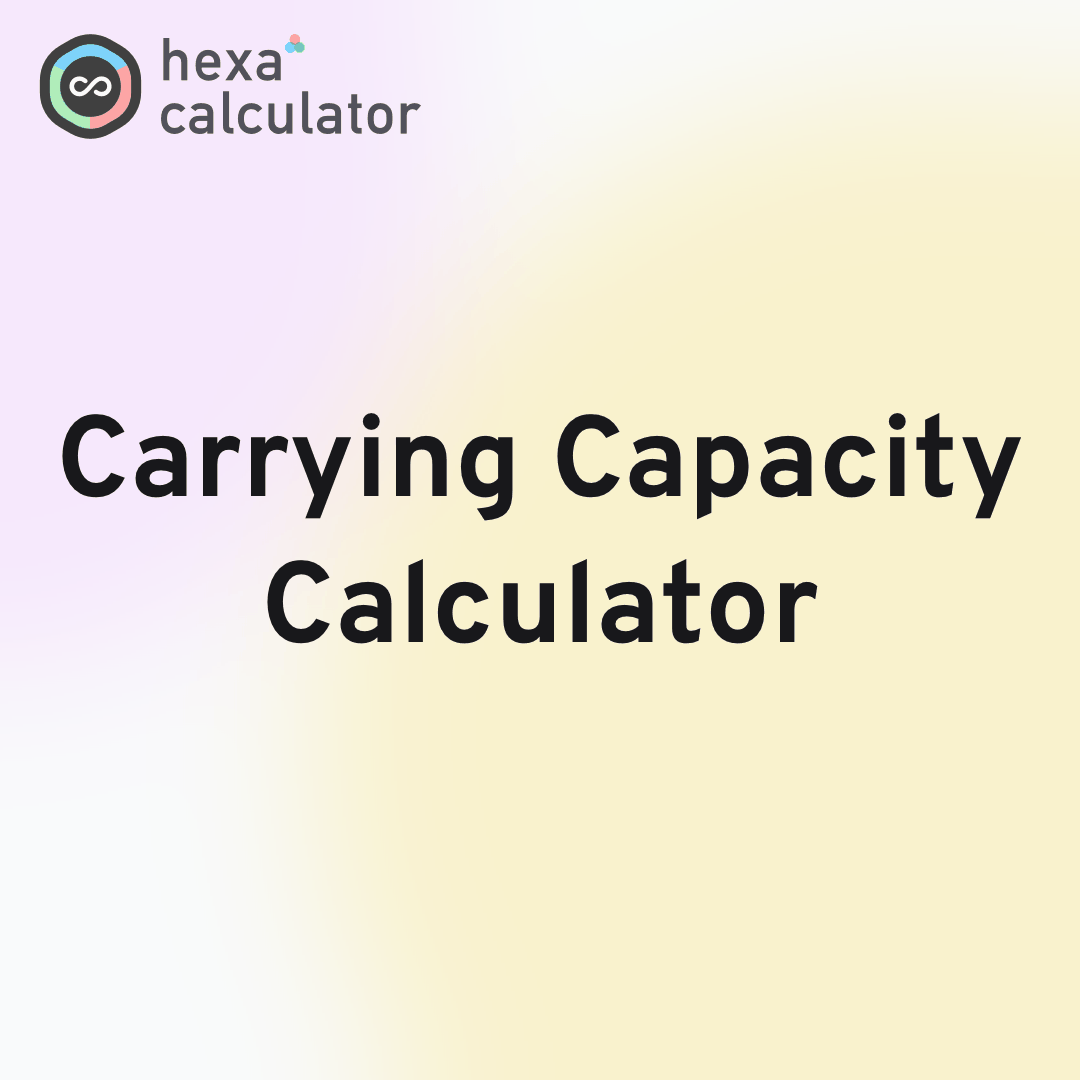 Carrying Capacity Calculator Card Image