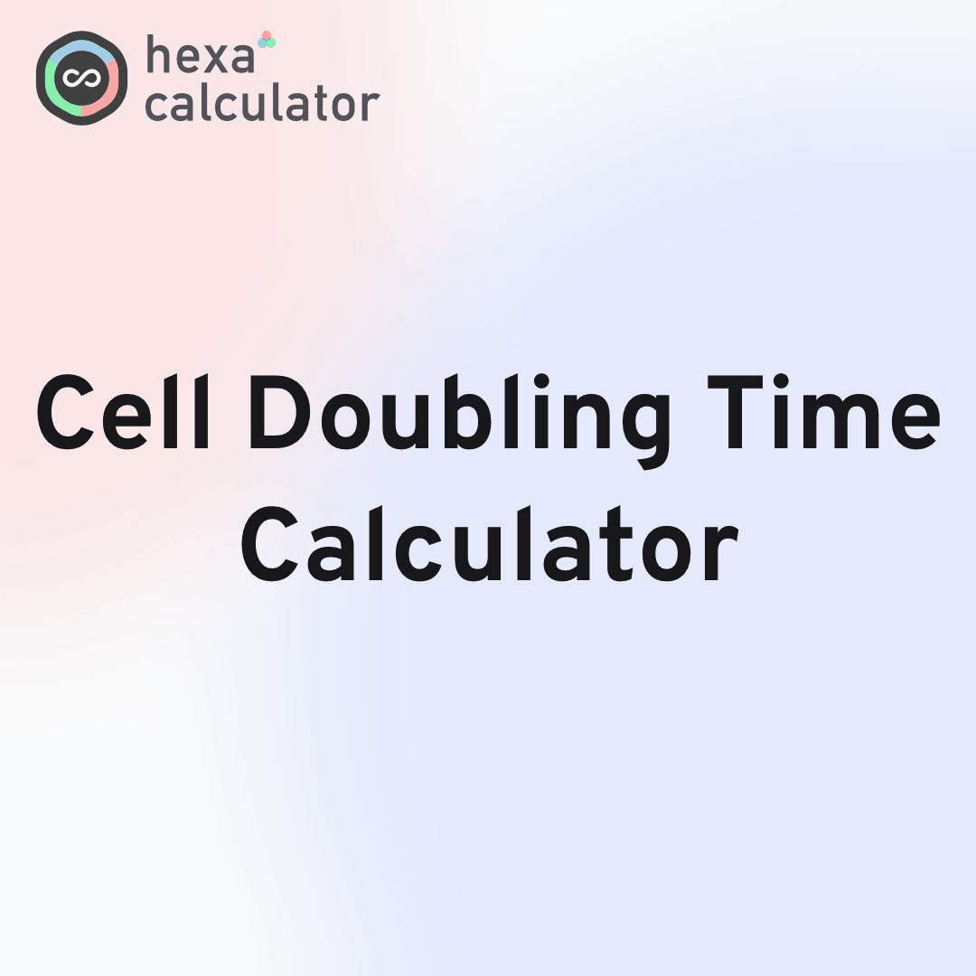 Cell Doubling Time Calculator Card Image