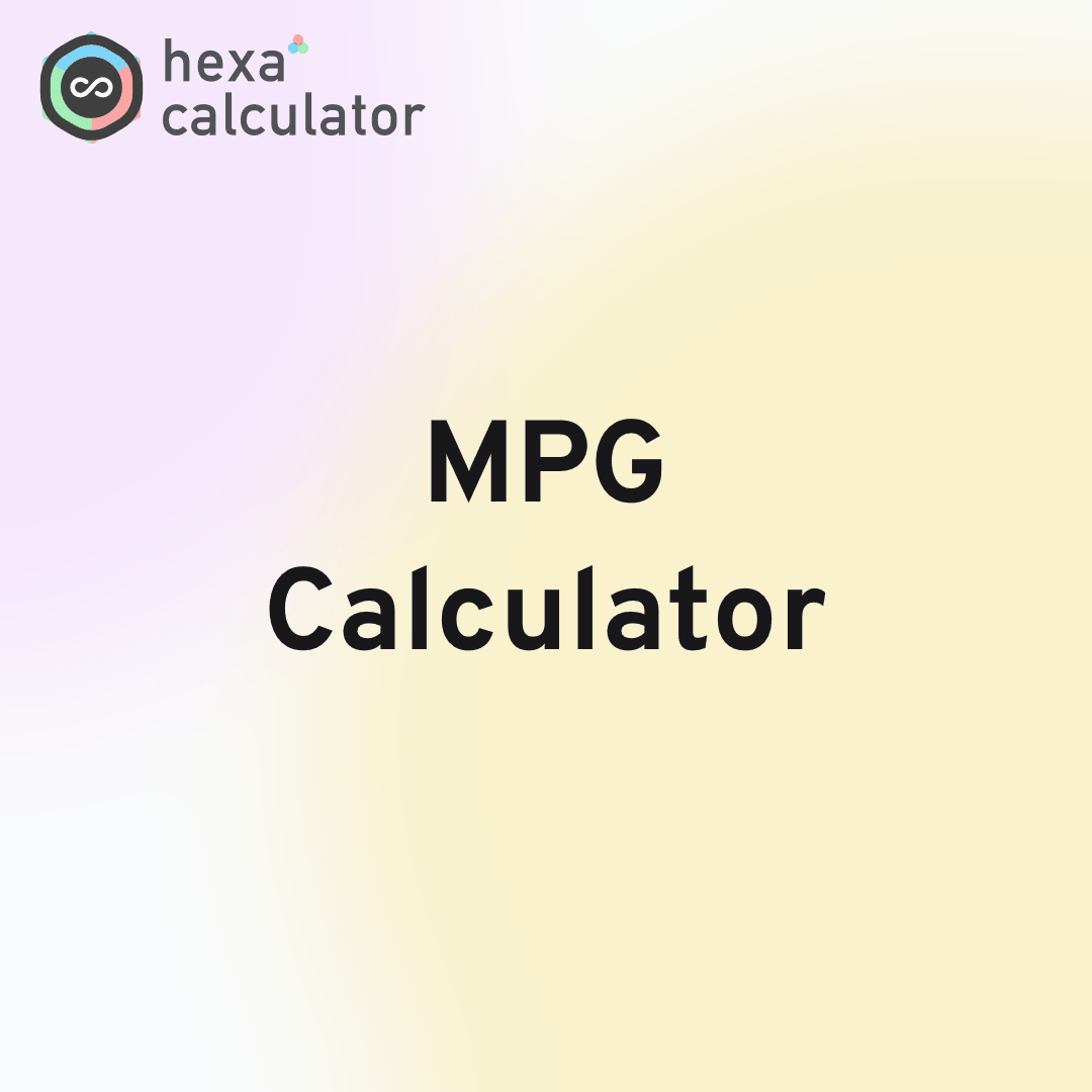 MPG Calculator Card Image
