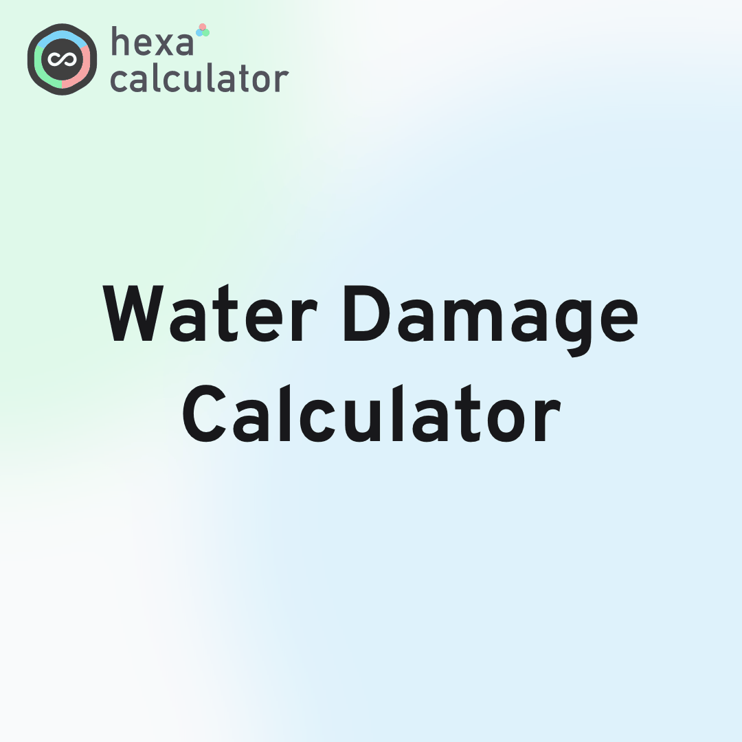 Water Damage Calculator Card Image