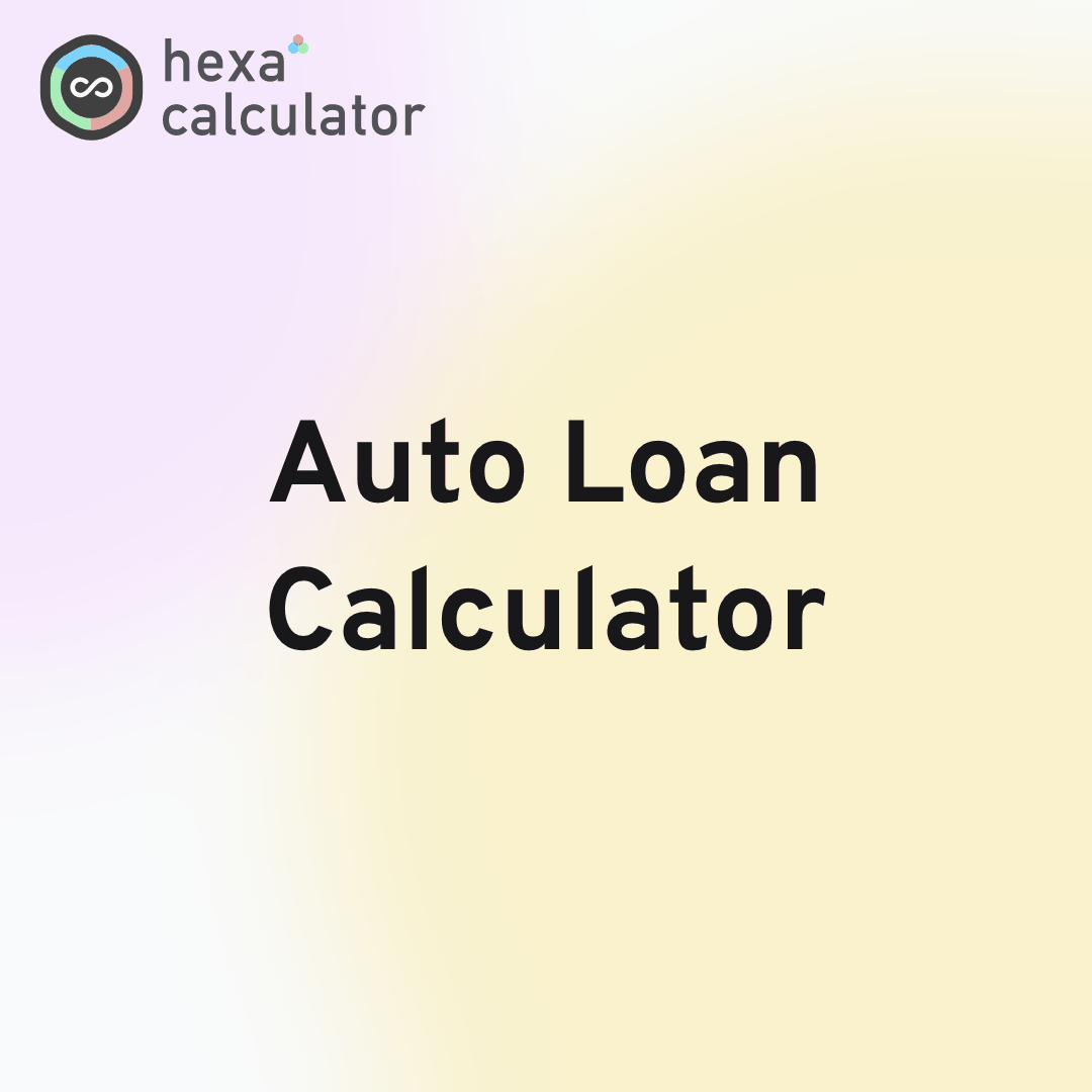 Auto Loan Calculator Card Image