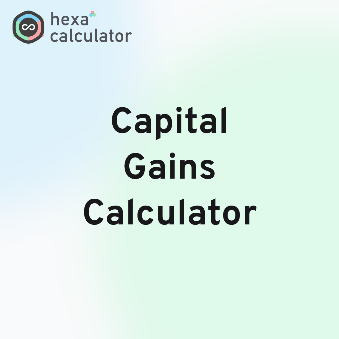 Capital Gains Calculator Card Image