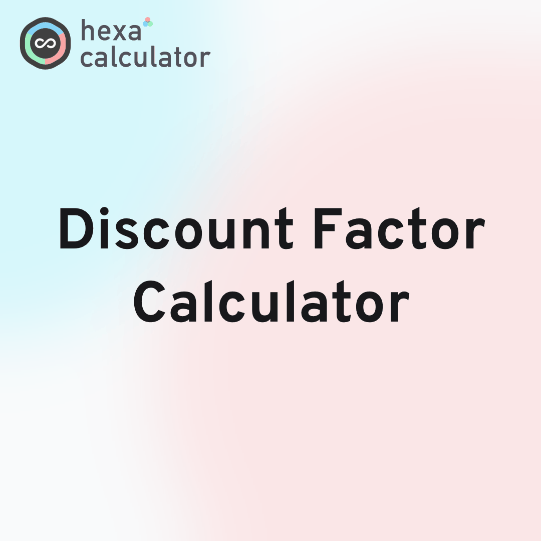 Discount Factor Calculator Card Image