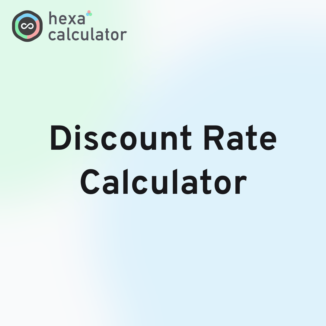 Discount Rate Calculator Card Image