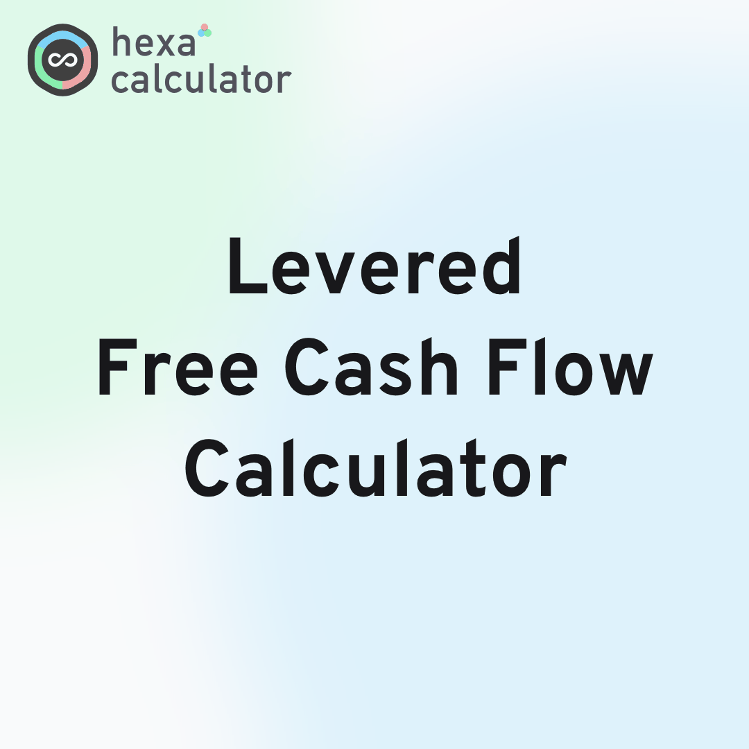 Levered Free Cash Flow Calculator Card Image