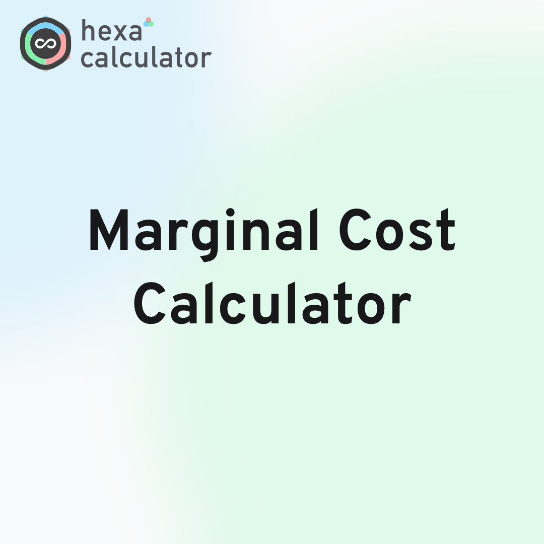 Marginal Cost Calculator Card Image