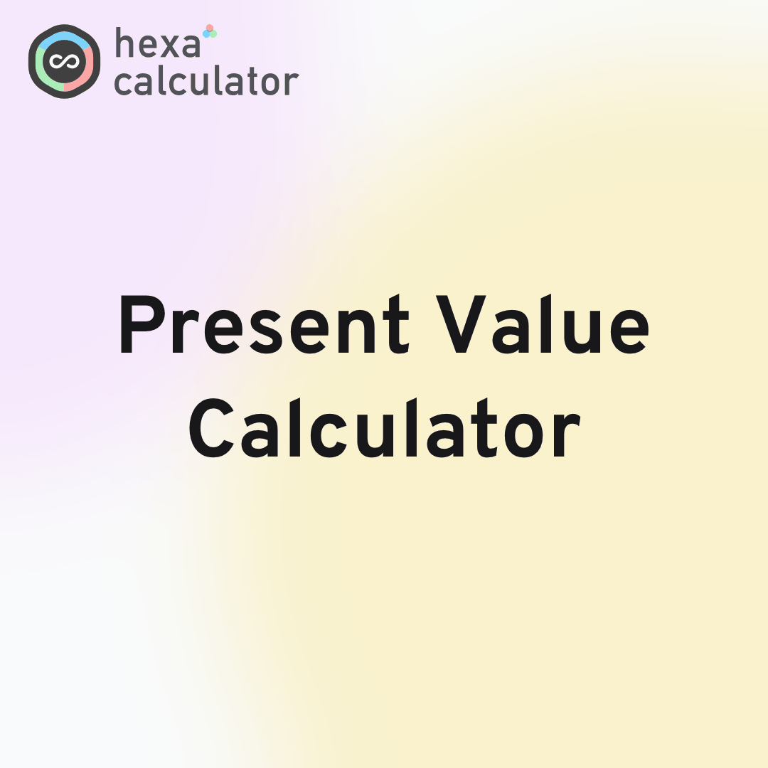 Present Value Calculator Card Image