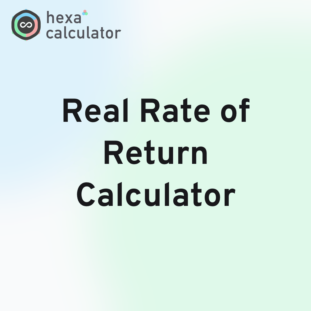 Real Rate of Return Calculator Card Image