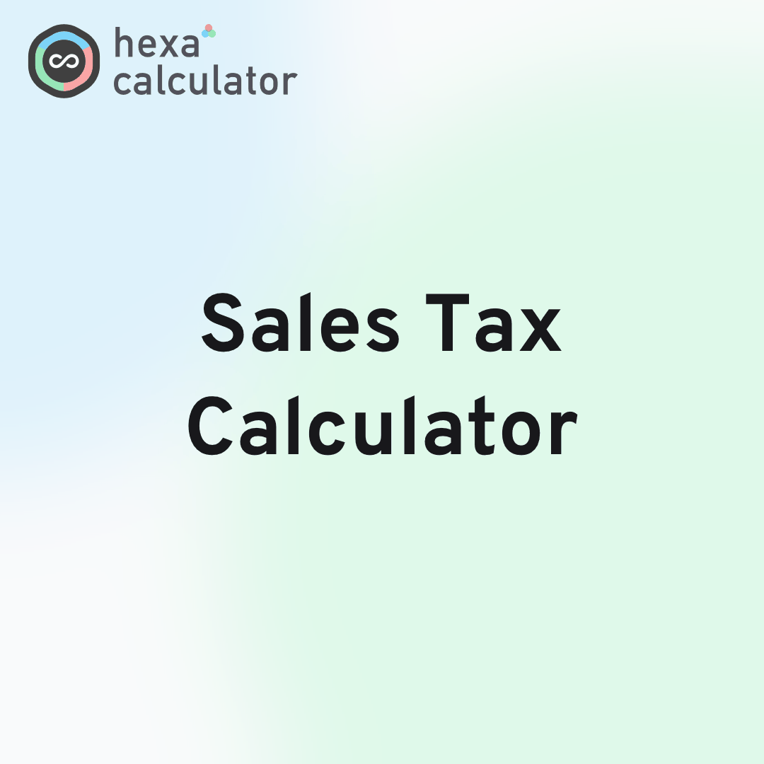 Sales Tax Calculator Card Image