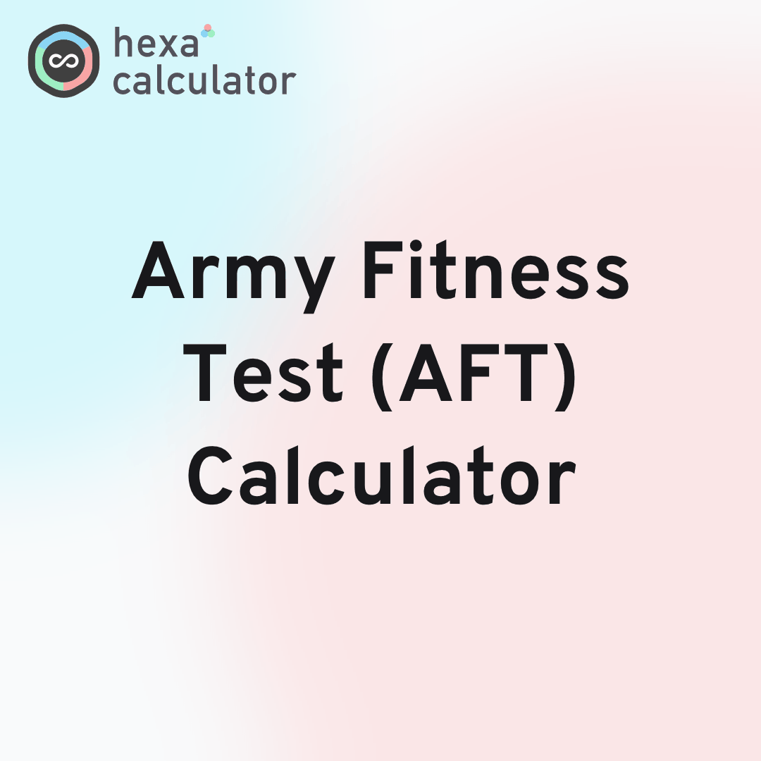 Army Fitness Test (AFT) Calculator Card Image