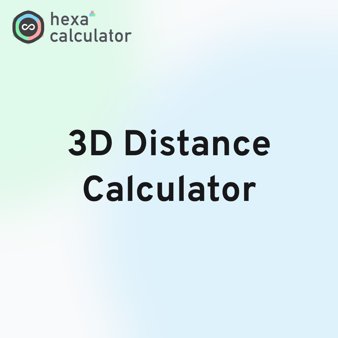 3D Distance Calculator
