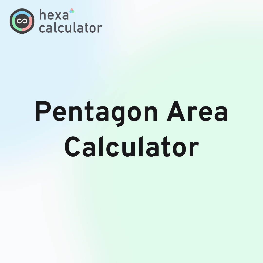 Pentagon Area Calculator
