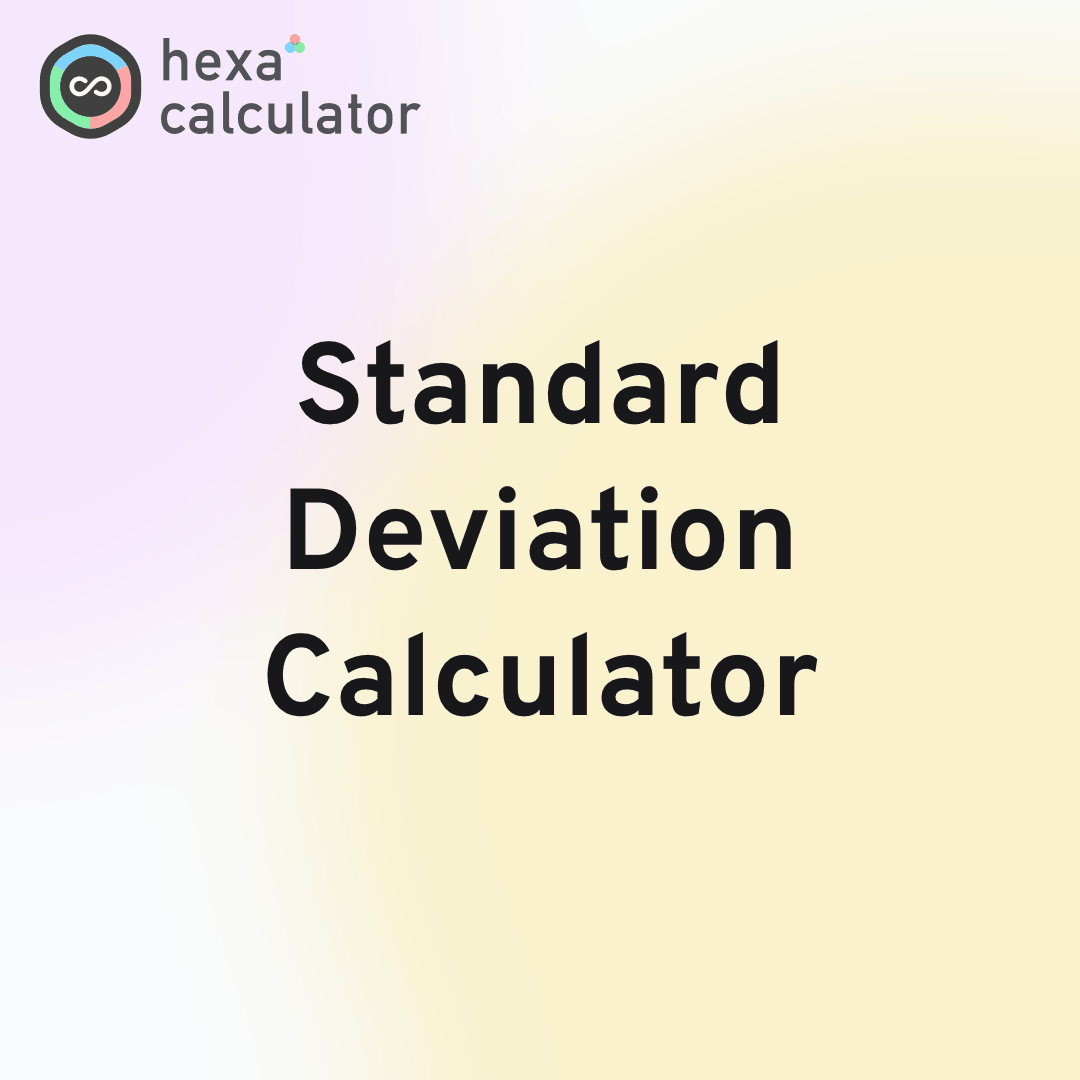 Standard Deviation Calculator
