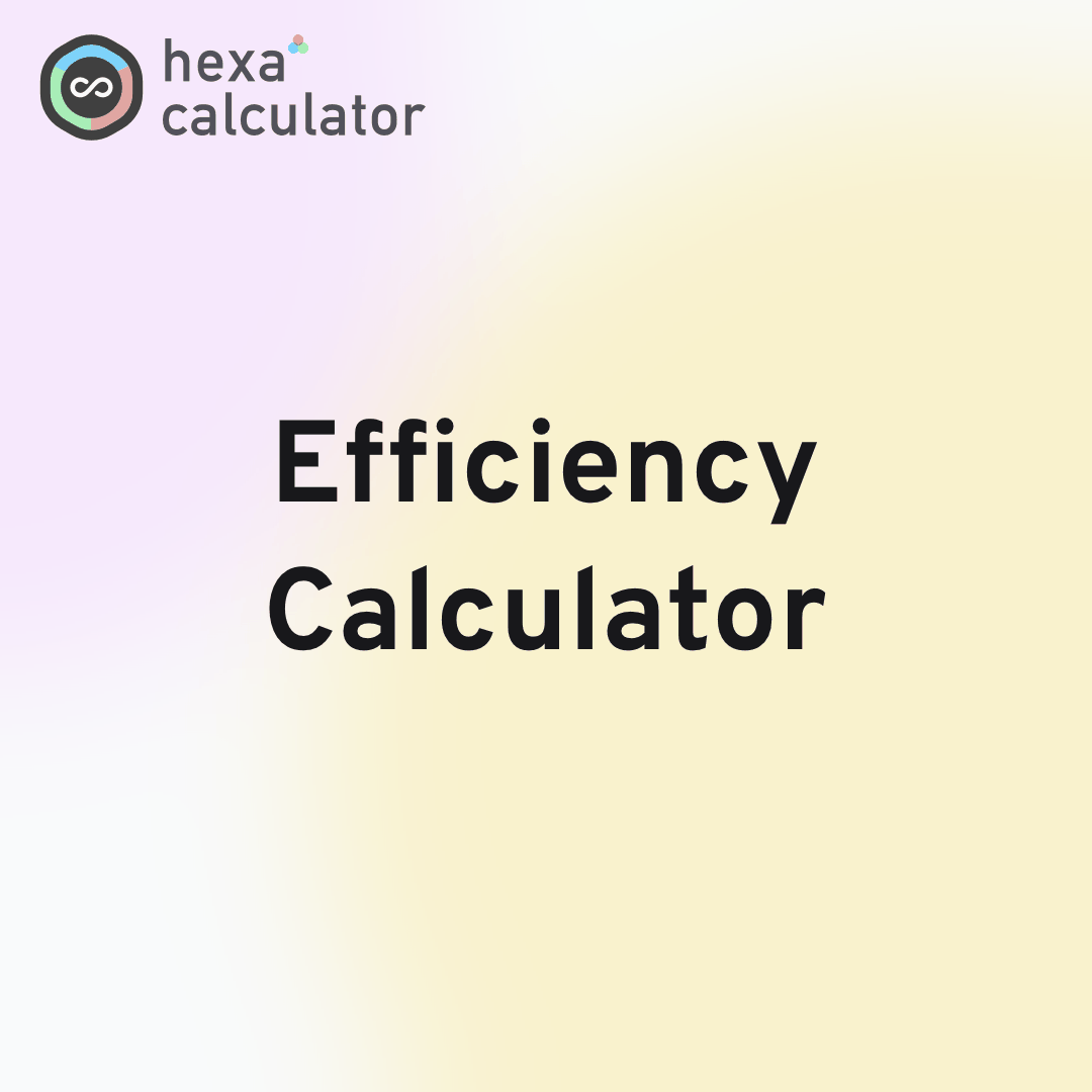 Efficiency Calculator Card Image
