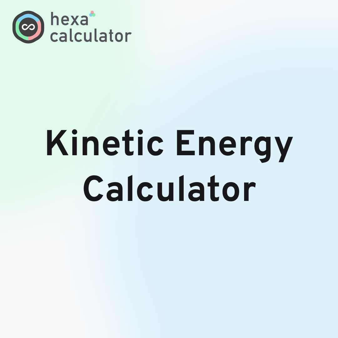 Kinetic Energy Calculator Card Image