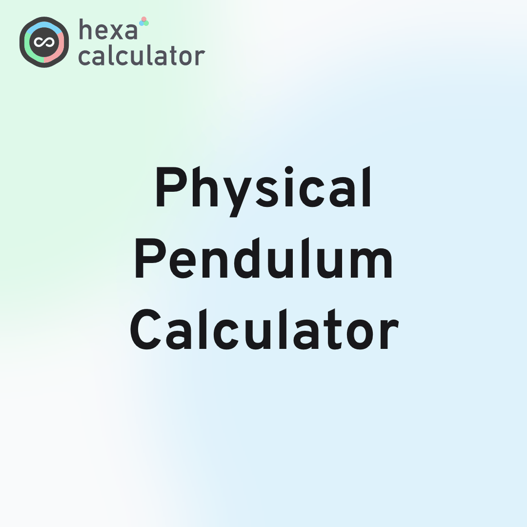 Physical Pendulum Calculator Card Image
