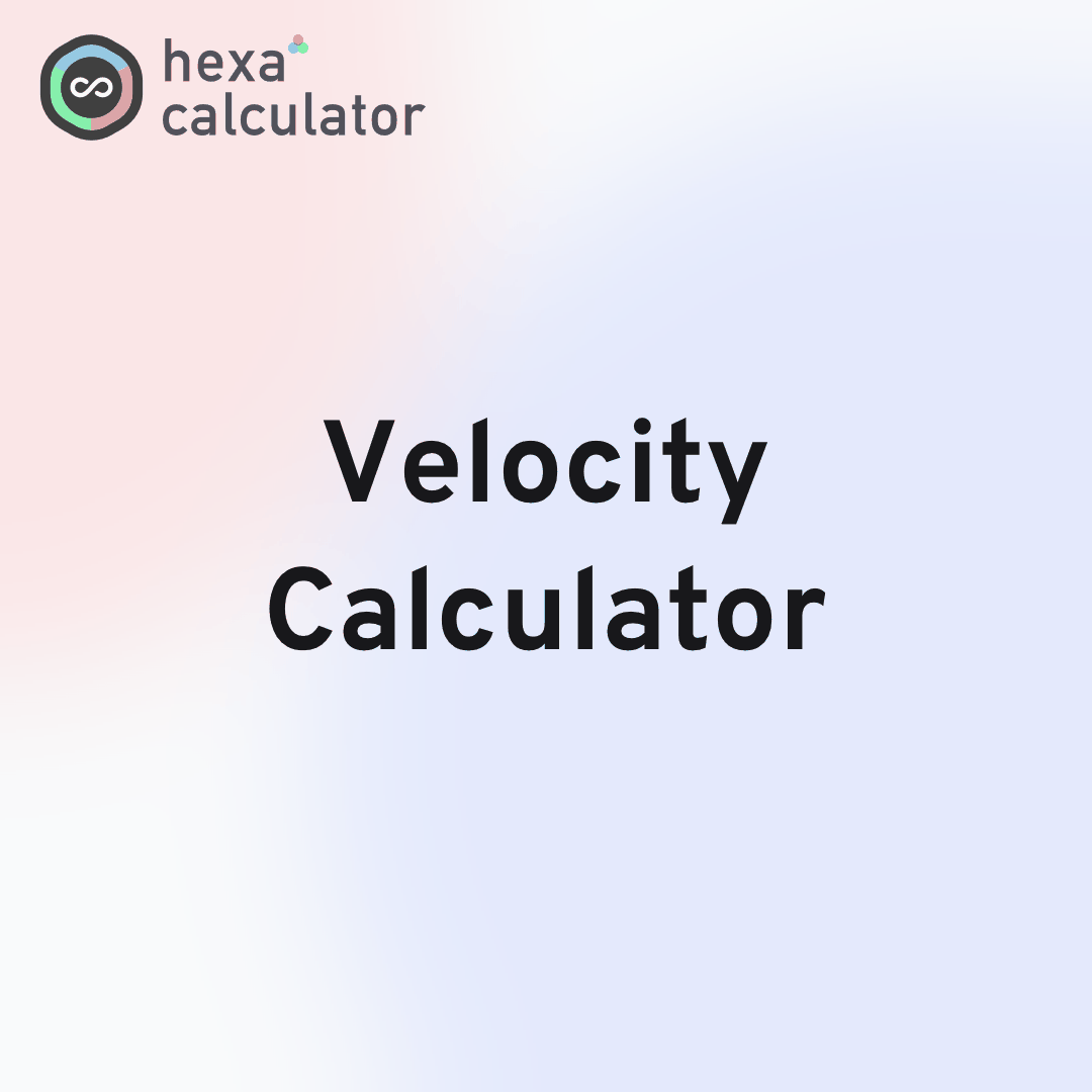 Velocity Calculator Card Image