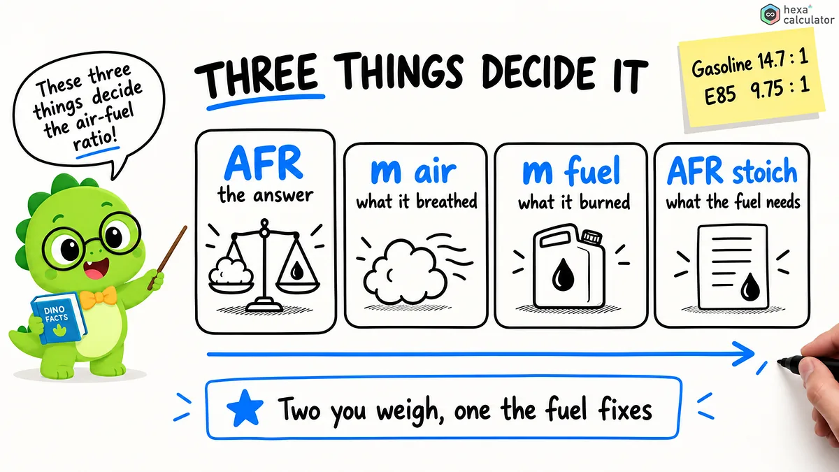 What decides the Air to Fuel Ratio? What decides the Air to Fuel Ratio?