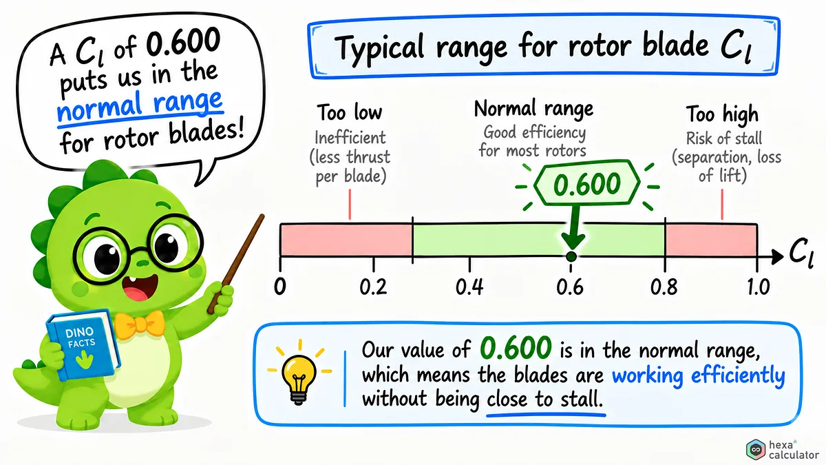 Average Blade Lift Coefficient Range Average Blade Lift Coefficient Range