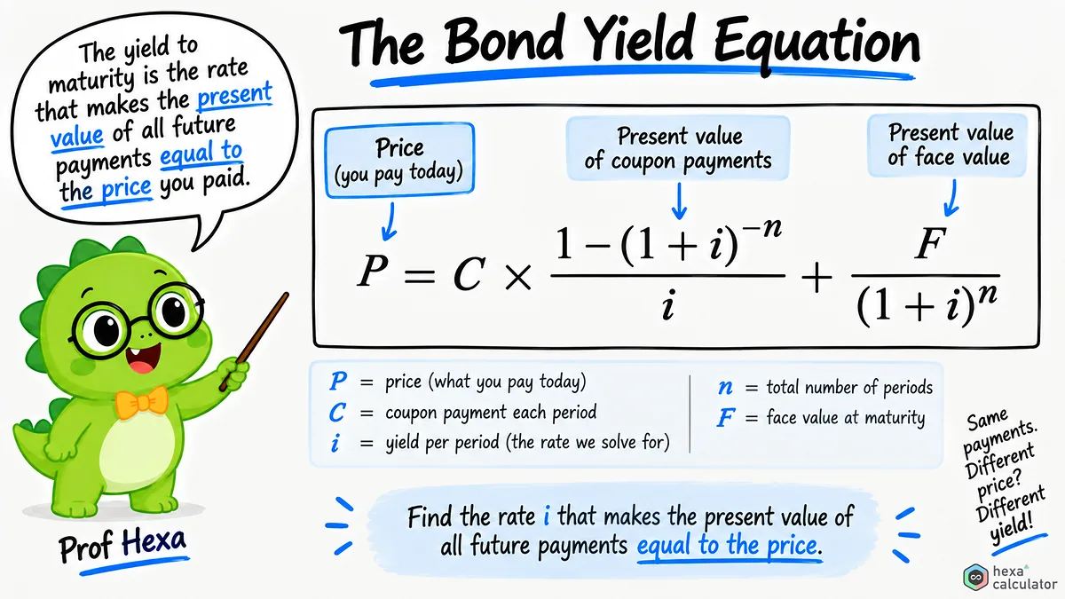 Bond Yield Equation