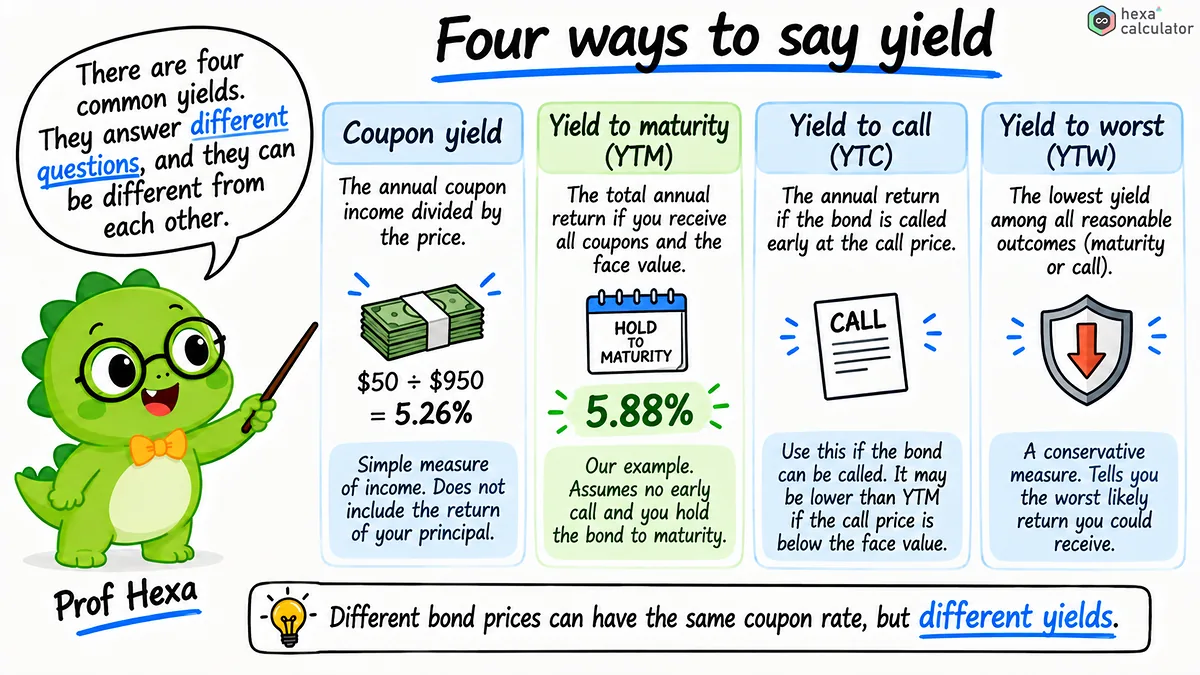 Four Types of Yield