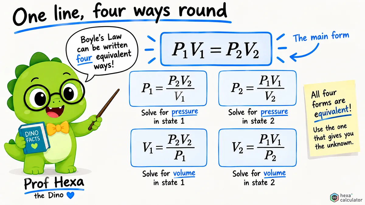 Boyle's Law Formula Boyle's Law Formula