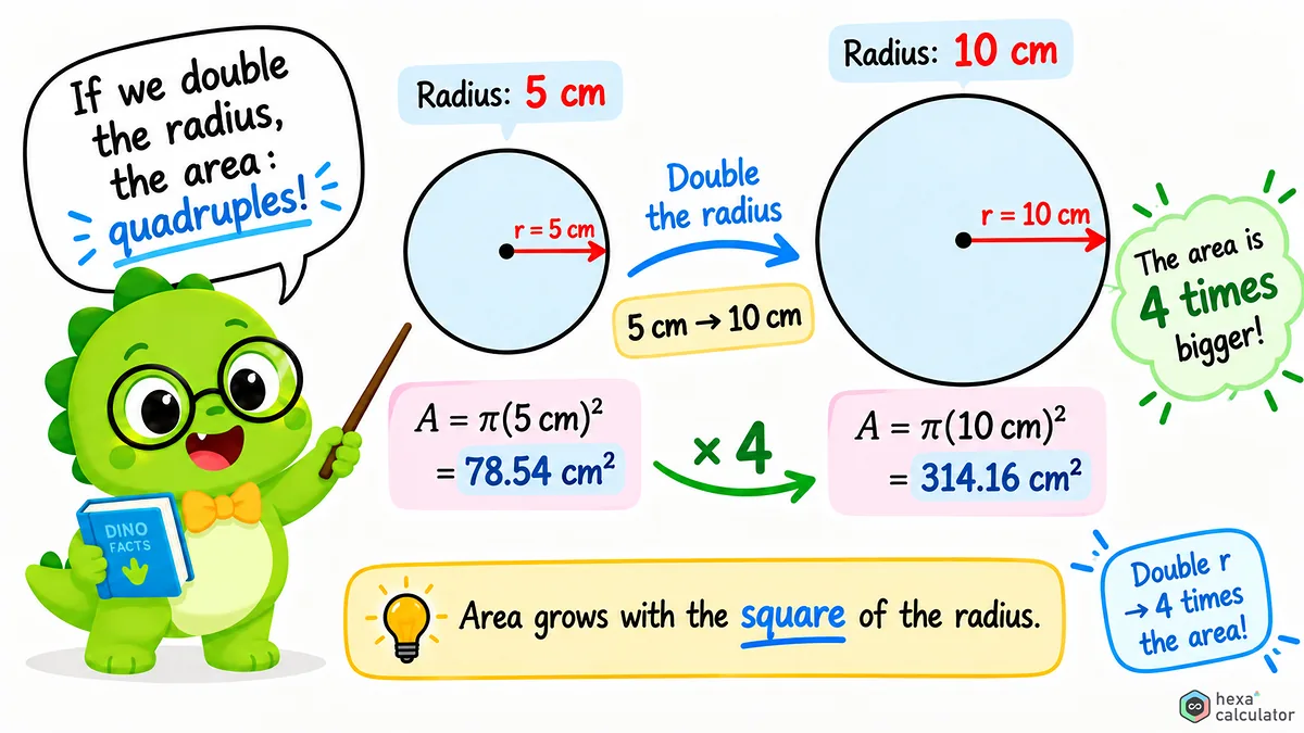 Circle Area Increase