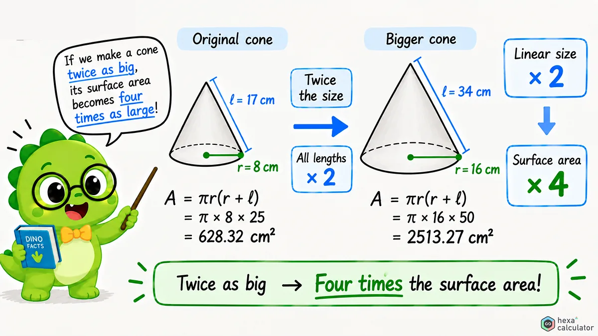 Cone Surface Area Explainer