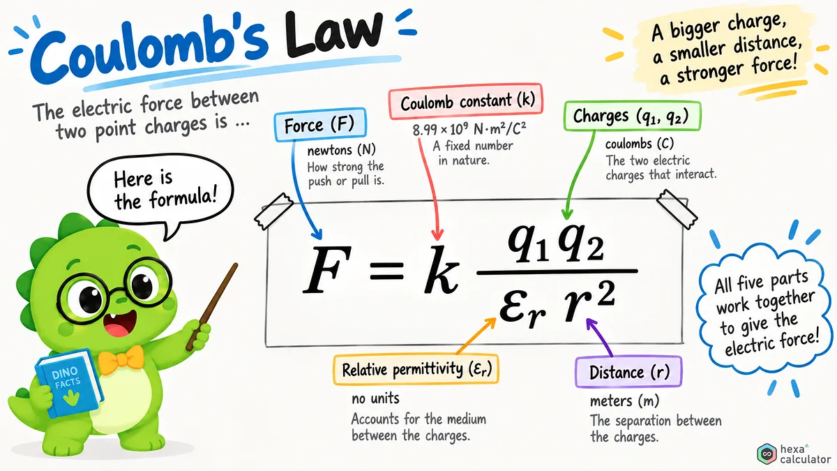 Coulomb's Law Formula Coulomb's Law Formula
