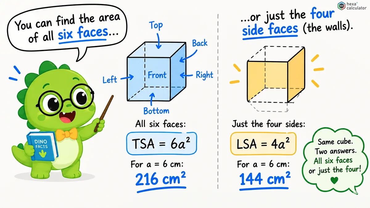 Cube Surface Area Calculations Cube Surface Area Calculations