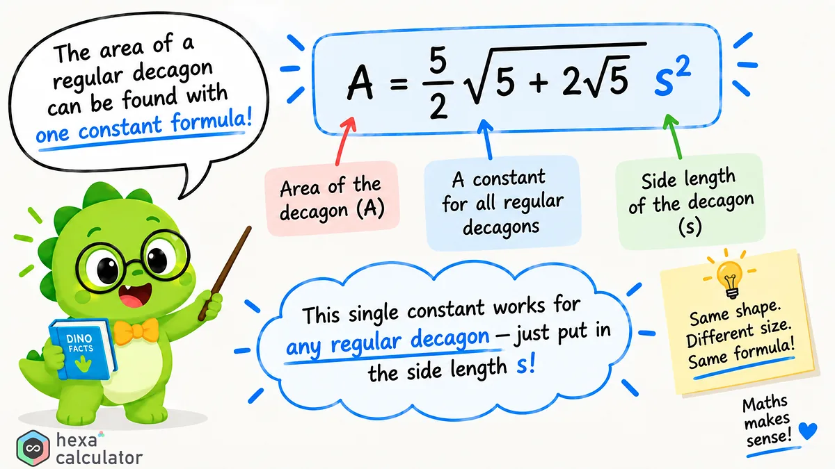 Decagon Area Formula