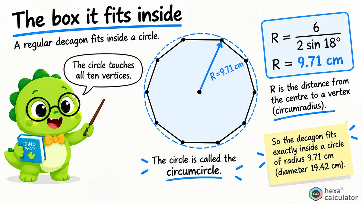 Decagon Circumradius