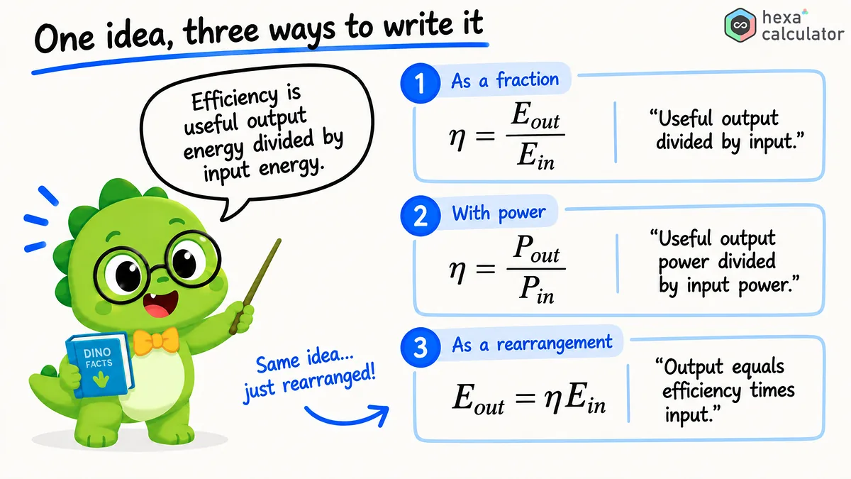 Efficiency Formula