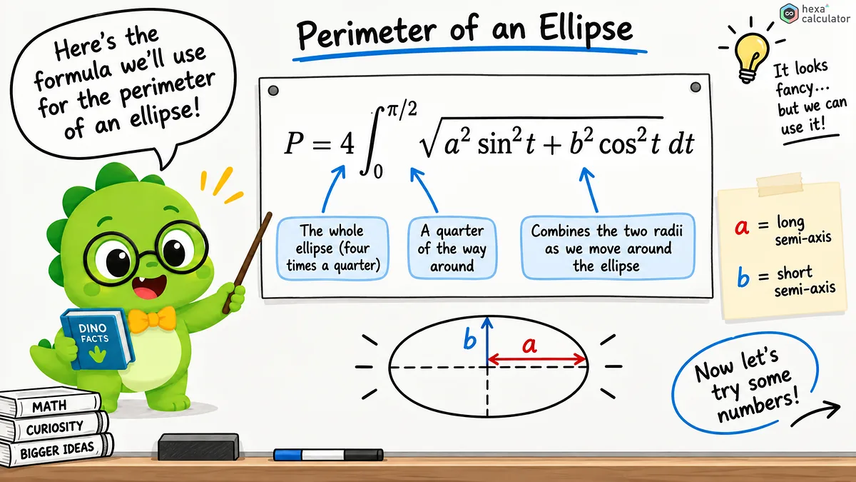 Ellipse Perimeter - Actual Formula Ellipse Perimeter - Actual Formula
