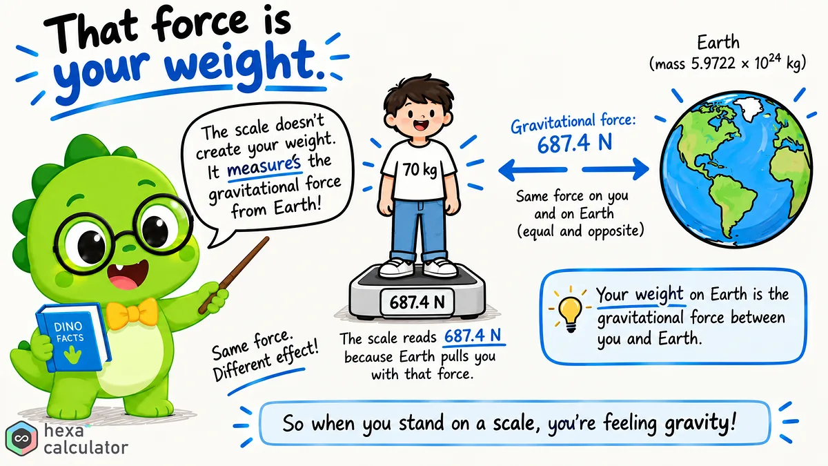 Gravitational Force Explainer