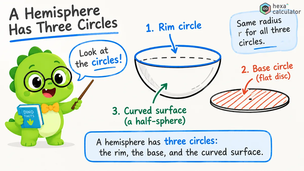 Hemisphere Surface Area - Explainer