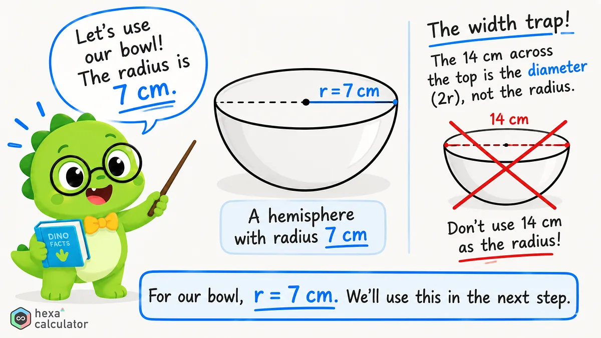 Hemisphere Surface Area - Example