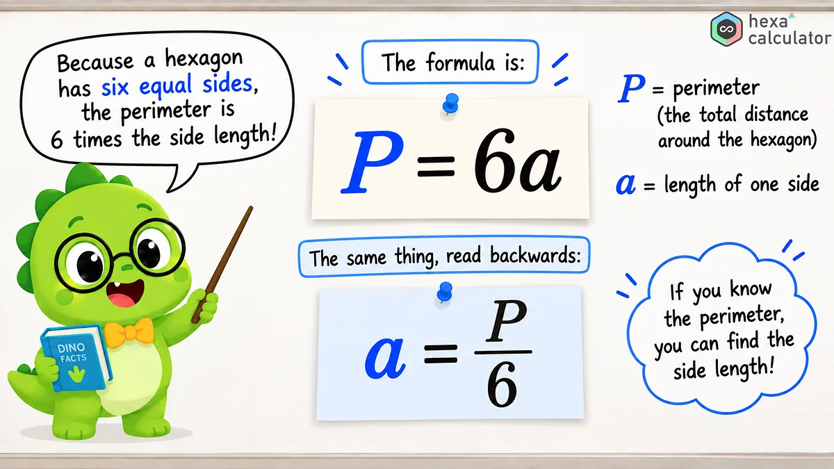 Hexagon Perimeter - Formula